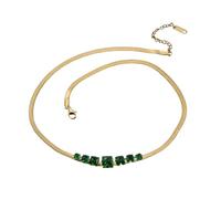 JLKJNCXZC collier de col rétro géométrique de ign collier à col vert en erie exqui ite ver atile collier