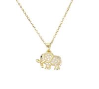 JLKJNCXZC Collier pendentif éléphant Celtial 2025 Chaîne de table ajustable de luxe du Nouvel An galactique