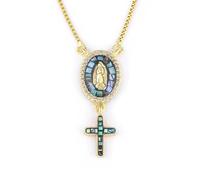 JLKJNCXZC Collier pendentif en forme de croix de mode pour femmes Hommes Charme religieux féminin