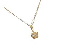 JLKJNCXZC De ign mall Lantern Ro e Collier Cla ic Per onalité Hollow Queen Crown Clavicule Chain