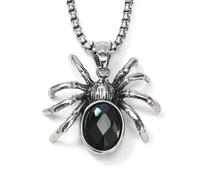 JLKJNCXZC et pendentif American Custom Fashion Spider Spider Incrusté en acier inoxydable pour hommes et pendentif street hip hop