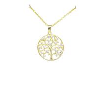 JLKJNCXZC Exqui ite White Hollow De ign collier Arbre de la vie Vintage Lucky Round Ver atile Clavicule Chain