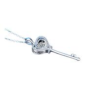 JLKJNCXZC Seul collier de clé de porte du cœur mignon selon le Vintage Love Mart Tar Girl Pendentif Clavicule Banquet Banquet