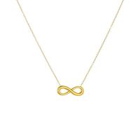 JLKJNCXZC tainle teel Golden Infinite ymbol Numéro Huit Géométrie Collier Lady Cro Twi t Line Chaîne de cou