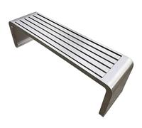 JLLEIZYZ Banc Exterieur Jardin MatéRiau en Acier Inoxydable, Banc de Parc DuréE de Vie de Plus de 30 Ans pour Parcs et Cours(150x40x45cm/59x16x18in)