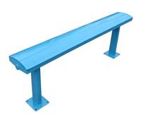 JLLEIZYZ Banc Exterieur Jardin, MatéRiau en Acier Inoxydable, Banc ExtéRieur, 2 à 3 Personnes pour Rues et Cours IntéRieures(Blue,150x45cm/59x18in)