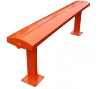 JLLEIZYZ Banc Exterieur Jardin, MatéRiau en Acier Inoxydable, Banc ExtéRieur, 2 à 3 Personnes pour Rues et Cours IntéRieures(Orange,150x45cm/59x18in)