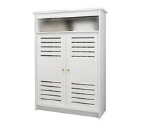 JLLEIZYZ Cache Radiateur, Radiator Cover Blanc, Ajout d'un Compartiment de Rangement, Rangement Pratique, Conception Étanche, Adapté à la Cuisine(102x100x20cm/41.1x39x8in)