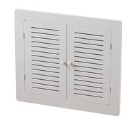JLLEIZYZ Cache Radiateur, Radiator Cover Blanc la Conception à Double Porte Offre Un Grand Espace D'inspection, Convient aux Maisons aux Bureaux et aux Ateliers(65x65cm/26x26in)