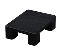 JLLEIZYZ Entreposage Palette, Palettes Légères, Conception Monobloc Moulée, Résistante à la Pression et aux Chocs, Adaptée à la Logistique et à L'entreposages(Black,50x40x12cm/20x16x4.7in)