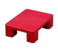 JLLEIZYZ Entreposage Palette, Palettes Légères, Conception Monobloc Moulée, Résistante à la Pression et aux Chocs, Adaptée à la Logistique et à L'entreposages(Red,40x30x12cm/16x12x4.7in)