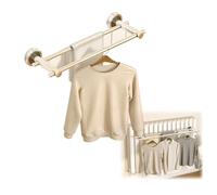 JLLEIZYZ Etendoir Balcon, Tablette de Radiateur, Étendoirs à Linge à Deux Pôles, Protection D'angles Arrondis, Installation Facile, Convient pour Suspendre Chemises(50x13cm/20x5.1in)