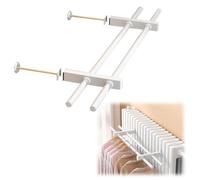 JLLEIZYZ Etendoir Linge Porte, Etagere Radiateur, Conception Suspendue à Double Tige, Gain de Place, Facile à Ranger, Adapté à la Chambre À Coucher au Salon(150x18cm/59x7.1in)