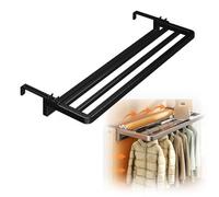 JLLEIZYZ Etendoir Linge Porte, Tablette Radiateur, Fabriqué en Acier au Carbone, Facile à Ranger et à Installer, Adapté au Séchage des Gants et des Chaussettes(Black,80x25x5.5cm/31x10x2.2in)