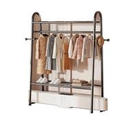 JLLEIZYZ Etendoir Radiateur, Crochet de Chauffage avec Plateforme et Crochets, Grande Capacité, Convient à Une Utilisation Intérieure et Extérieure(Black,160x85x41cm/63x33x16in)