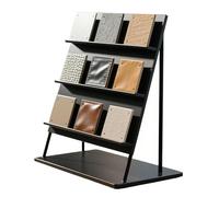 JLLEIZYZ Floor Tile Display Stand, Tiles Sample Displays Racks, Matériau Robuste, Capacité de Charge de 50 Kg, Résistant à la Rouille, Convient pour la Pierre et Le Bois(55x30x70cm/22x12x28in)