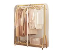 JLLEIZYZ Housse Portant Vetement, Rangement Habits, avec Fermeture éclair en Métal, Convient aux Manteaux, Vestes, Chemises, Etc(Clear,60x50x150cm x20x59in)