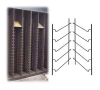 JLLEIZYZ Sample Storage Rack, Wall Mounted Tile Display Racks, Matériau Robuste avec Rainures Antidérapantes, Adapté à Une Installation à L'intérieur(Black,113x27cm/44x11in)