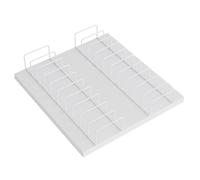 JLLEIZYZ Tile Sample Display Stand, Floor Tile Display Rack, Grande Capacité, Présentoir Multifonctionnel Adapté à la Présentation de Carreaux(White,35x33x2.5cm/14x13x1in)