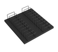 JLLEIZYZ Tile Sample Display Stand, Floor Tile Display Rack, Grande Capacité, Présentoir Multifonctionnel Adapté à la Présentation de Carreaux(Black,35x33x2.5cm/14x13x1in)