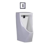 JLLEIZYZ Urinal Hommes, Mobility Urinoir Homme, Chasse d'eau Automatique, Nettoyage par Effet Cascade, Conception Anti Bouchage et Anti Odeurs