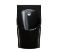 JLLEIZYZ Urinoir Homme, Adultes Urinoirs, Chasse d'eau à Effet Cascade, Conception Anti Obstruction, Convient Aussi Bien à Un Usage Domestique Que Commercial(Black)