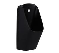 JLLEIZYZ Urinoir Homme, Fixation Murale Urinal, Système de Chasse d'eau à Effet Cascade Qui Bloque Efficacement Les Odeurs, Convient aux Salles de Bains et aux Hôtels(Black)