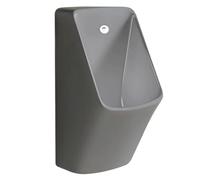 JLLEIZYZ Urinoirs pour Hommes, Résistant aux Éclaboussures Urinoir en Céramique Cuite à Haute Température, Système de Chasse d'eau à Effet Cascade et Conception(Gray)