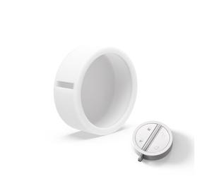 JLNJLE Coque de Protection Silice pour Badge Télécommande Somfy Alarme, MyFox keyfob, Protection du Compartiment de la Batterie à l'épreuve des Chocs et Sécurisée (Blanc)