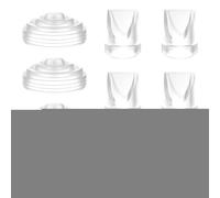 Jlobnyiun Accessoires de pompage du lait maternel - Accessoires d'allaitement, tétine extracteur de lait maternel pour lave-vaisselle, soutien de la lactation post-partum maman en plein air