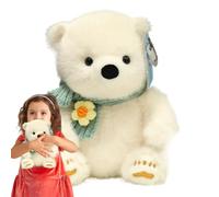 Jlobnyiun Animal farci de panda, peluche Panda | Simulation peluche de panda chinois 'ours polaire,Irrésistible compagnon oreiller endormi pour adultes étreignant