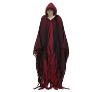 Jlobnyiun Avec capites à capuche, costume effrayant pour adulte, unisexe, chapitre long avec capuche pour cosplay, jeux de rôle, danses à thème, mascarade