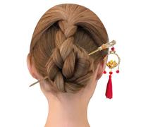 Jlobnyiun Bâtons à cheveux avec pendentifs | Épingle à cheveux lumineuse pour femme | Avec lanterne phosphorescente et gland - Style ancien - Pour coiffure, coiffure