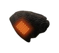 Jlobnyiun Bonnet Chauffant Électrique - Chapeau d'hiver Ample avec Niveaux de Chaleur Réglables | Tricoté pour Hommes, Rechargeable