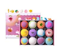 Jlobnyiun Boules de Bain Adaptées Aux ,Nettoyant Adoucissant Coloré Pour Le Corps | Ensemble De Jouets De Bain Fizzy Pour ,Pour La Maison, Les Voyages, Dans Le Bain Et L'Hôtel, Les