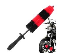 Jlobnyiun Brosse à récurer pour pneus, Brosse de Jante | Brosse de Jante avec poignée, Brosse de Nettoyage en Profondeur des pneus, Brosse Professionnelle à Poils Doux, pour Automobile, Camion, Moto,