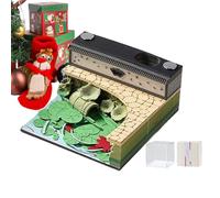 Jlobnyiun Calendrier 3D 2026 - Calendrier de bureau avec feuilles déchirantes - Carnet de bureau, pour la planification, l'organisation, la gestion des horaires, pour la maison, l'école et le