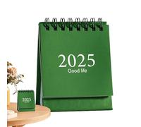 Jlobnyiun Calendrier permanent a, calendrier de table 2025 - calendrier de table avec rotation des pages à 360 degrés | benne pour salle de classe, petit bureau recto verso