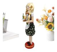 Jlobnyiun Casse-noisette en bois de 35,6 cm | Figurine de cheminée - Modèle de collection Oktoberfest peint à la main pour cheminée de Noël, maison, étagère, décoration d'intérieur festive, affichage