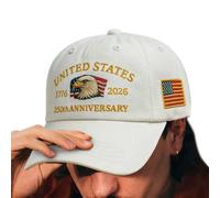 Jlobnyiun Chapeau du 250e anniversaire américain, bonnet commémoratif réglable de 250 °, corps des marines, vêtements nouveautés pour hommes - pour fête d'anniversaire, randonnée, voyage marina