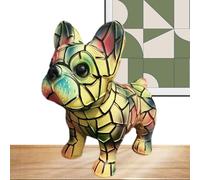 Jlobnyiun chien de nuit - lampe en résine colorée, 17 cm de chiot décoratif Lumière pour la chambre | Adorable chien d'amant pour chiens pour l'étude de salon table de chevet de chevet de la maison