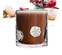 Jlobnyiun Christmas Coffee Cup | Verre Fête - Tasse Verre Goblet Pour Boissons Voyage Bar Vacances Fête Café Amis,Fêtes de Fin d'Année et Moments Conviviaux