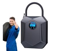 Jlobnyiun Compresseur D'Air Portable - Compact avec Arrêt Automatique et Poignée - Gonfleur de Pneus Portatif pour Voiture,pour Vélo, Basket, Voyage, Navette, Sorties Familiales, Courts Voyages,