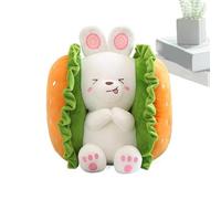 Jlobnyiun de Chien en Peluche, Oreiller d'animal d'oreiller d'animal - Chien Hamburgers en Carton, serviteur de canapés canapés combinés pour Animal Animal pour Un câlin de canapé Animal