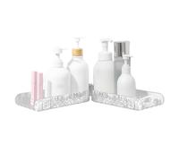 Jlobnyiun Étagère d'angle de douche - Étagère de rangement adhésive imperméable réutilisable | Pour intérieur, cuisine, salon, comptoir, chambre à coucher, maison, toilettes, appartement