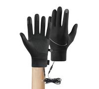 Jlobnyiun Gants Chauffants | Mitaines Écran Tactile Étanche USB - Moufles Chauffantes pour Femmes | pour Conduite Hiver Moto Gym Entraînement Haltérophilie Travail Course Ski