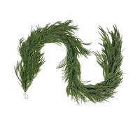 Jlobnyiun Guirlande de pin Artificiel - Couronne de pin synthétique pour extérieur, Couronne de Vacances, décoration pour cheminée, Mur, Porte, Porche, Table, fenêtre, escalier, Arbre, Rampe