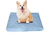Jlobnyiun Housse de Remplacement pour Lit de Chien,Drap Rafraîchissant pour Panier Chien - Drap Amovible et Lavable pour Temps Chaud,Intérieur Extérieur Chenil