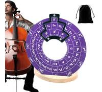 Jlobnyiun Jantes de cinquième roue, Jantes de guitare de cinquième roue - Disque de théorie musicale pour guitare avec accords avec support pour support - Cercles de cinquième roue faciles