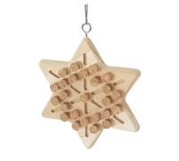 Jlobnyiun Jouet en liège pour perroquet, jouets en liège au design unique, jeux de chasse au trésor, jouets d'entraînement à la morsure en bois, jouet de déchiquetage d'oiseaux, accessoires de cage